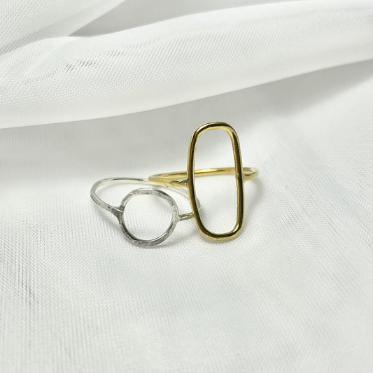 Stackable Open Rings in Sterling Silver or Gold Filled