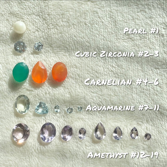 Natural Gemstone and 925 Sterling Silver or Gold Filled Solitaire Prong Set Ring