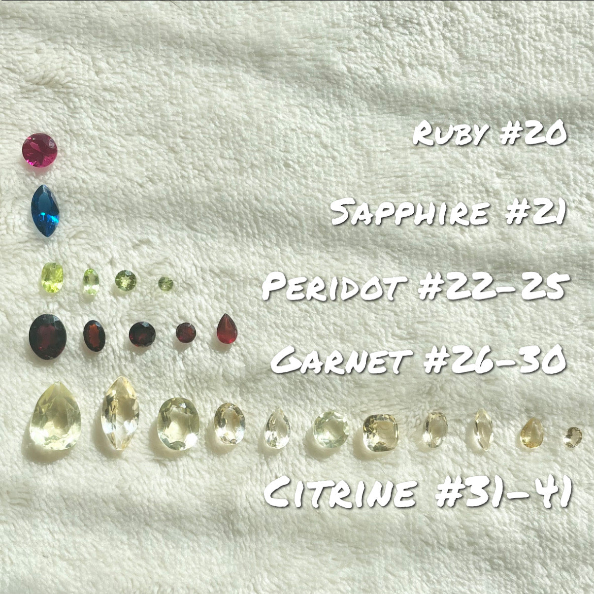 Natural Gemstone and 925 Sterling Silver or Gold Filled Solitaire Prong Set Ring