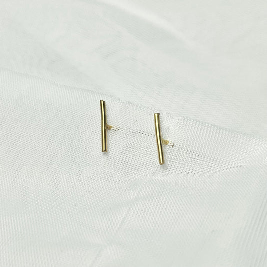 Bar Stud Earrings in 925 Sterling Silver or Gold Filled