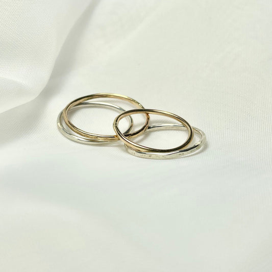 Stackable Rings in 925 Sterling Silver or Gold Filled