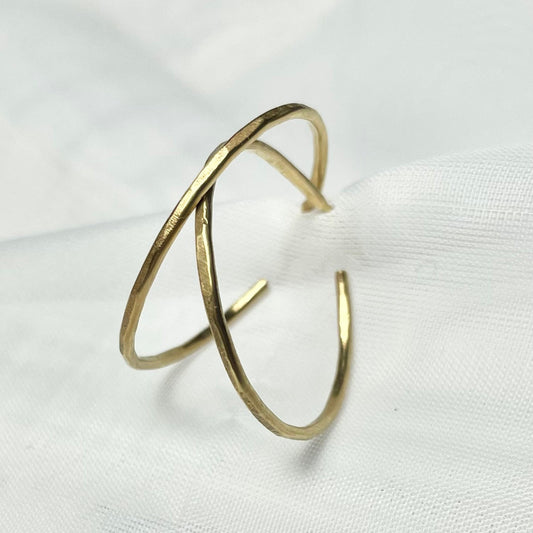 Circle Hoop Stud Earrings in 925 Sterling Silver or Gold Filled