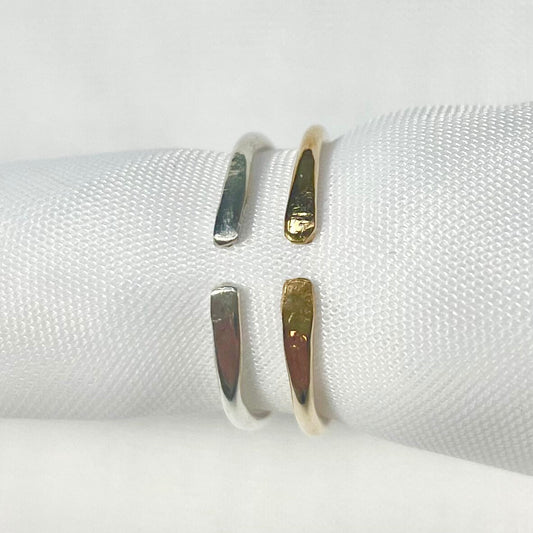 Adjustable Stackable Rings in 925 Sterling Silver or Gold Filled