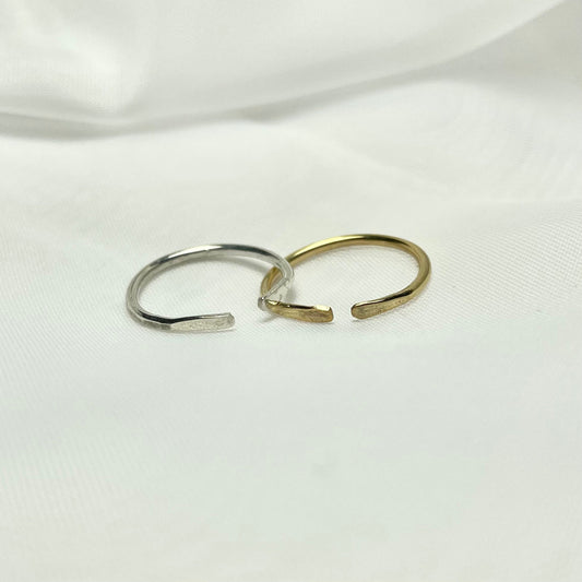 Adjustable Stackable Rings in 925 Sterling Silver or Gold Filled
