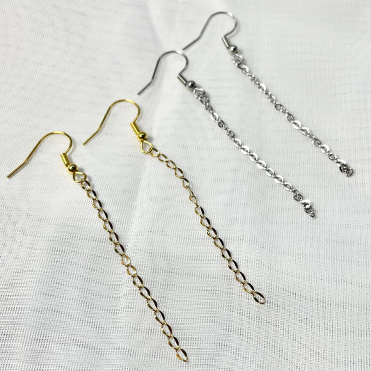 Stainless Steel Chain Earrings in Gold or Silver
