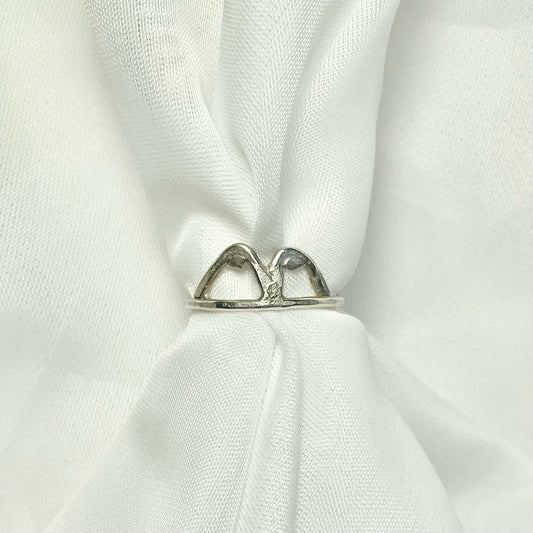 Mountain Ring in 925 Sterling Silver or Gold Filled