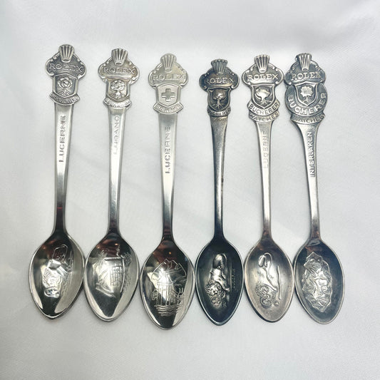 Vintage Rolex Silver Plated Spoon Rings