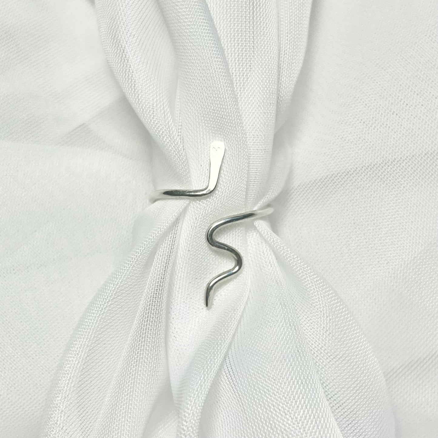 Snake Adjustable Ring in 925 Sterling Silver or Gold Filled