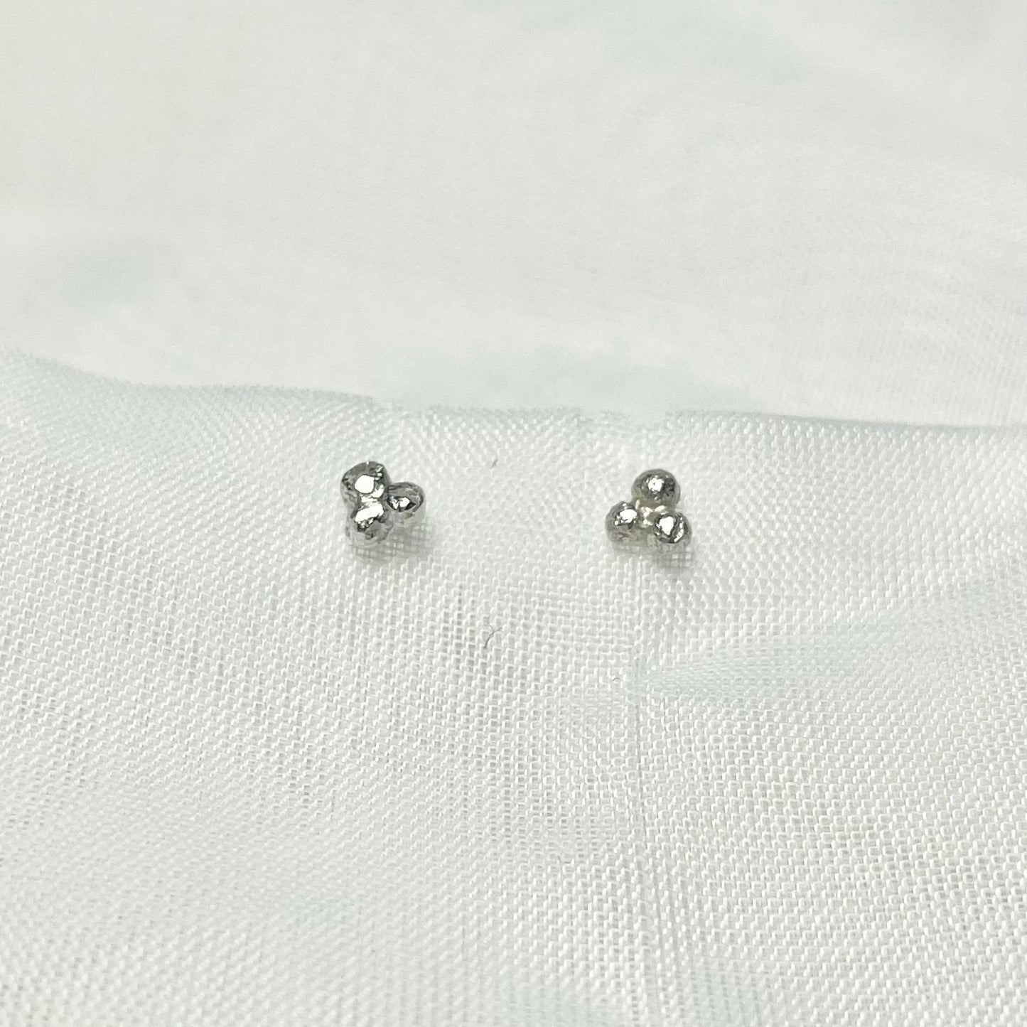 Cluster Ball Stud Earrings in 925 Sterling Silver or 24 K Gold Plated