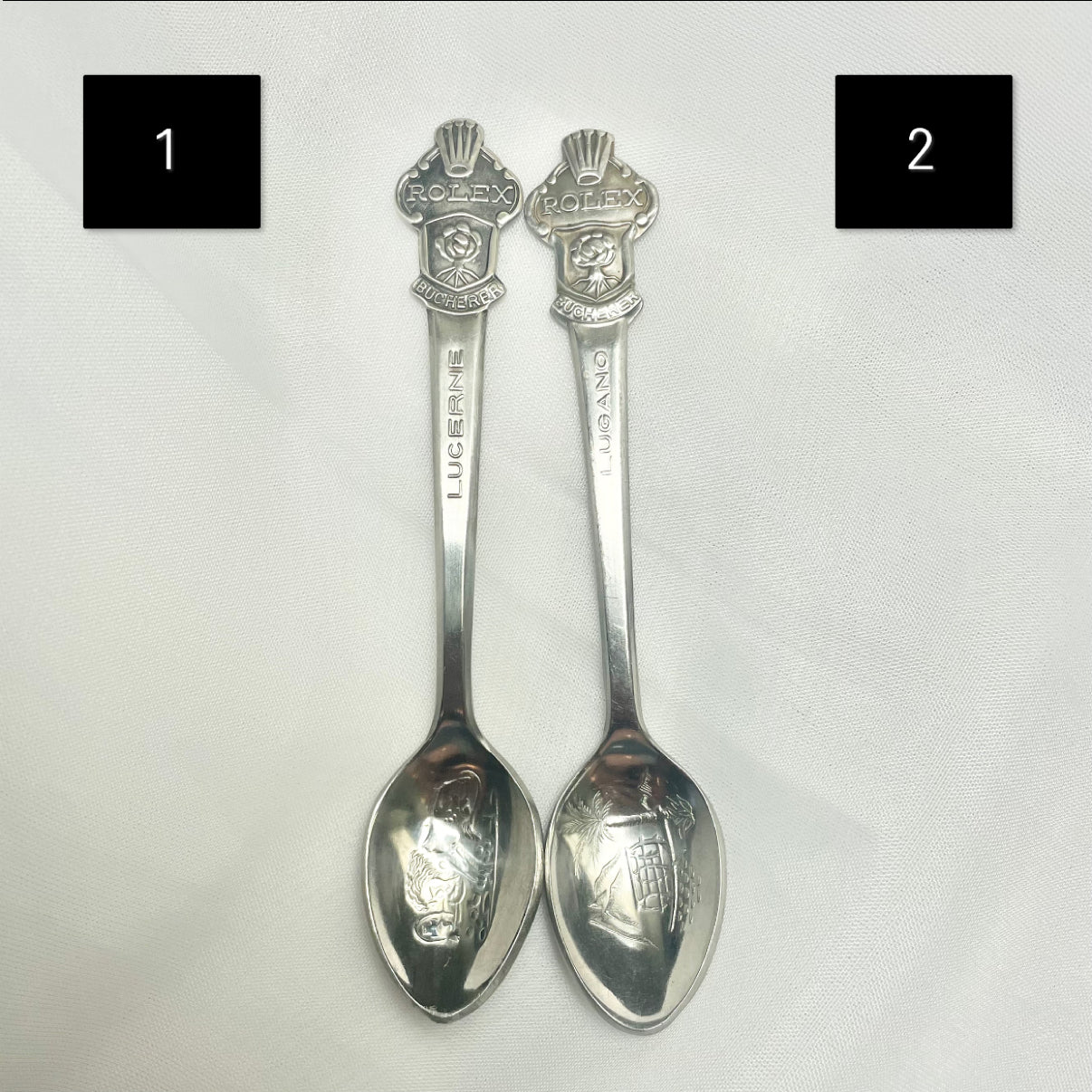 Vintage Rolex Silver Plated Spoon Rings
